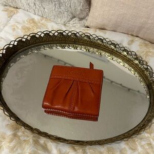 Coach Orange Leather Wallet